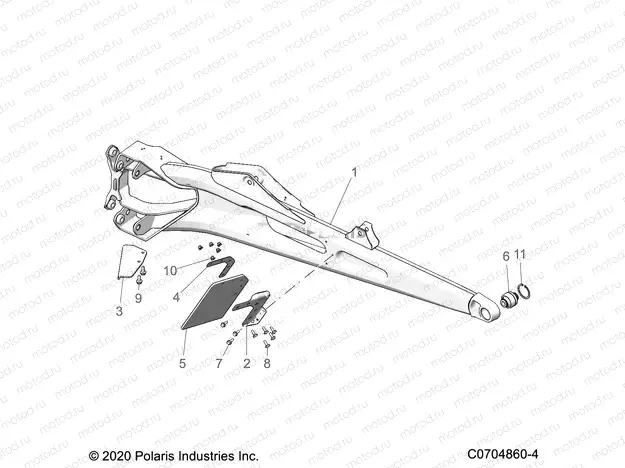 SUSPENSION | SUSPENSION, REAR TRAILING ARMS - Z22RME2KAG/BG/K2KAN/BN (C0704860-4)