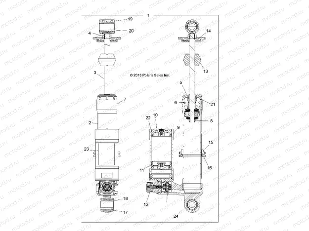 SUSPENSION | SUSPENSION, SHOCK, FRONT - A18SVS95CR/ER