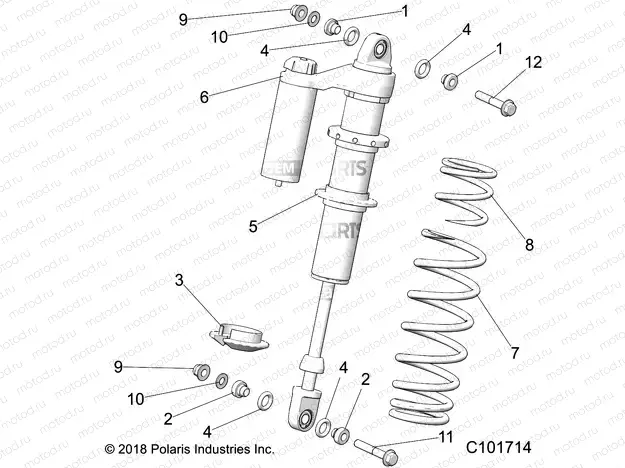 SUSPENSION | SUSPENSION, SHOCK, FRONT - A20SGE95AK (C101714)