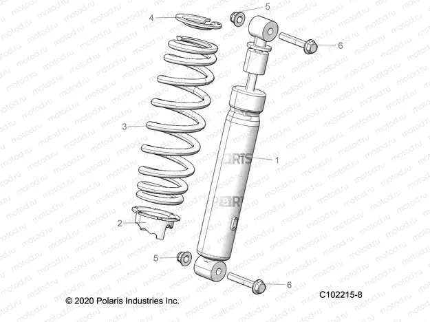 SUSPENSION | SUSPENSION, SHOCK, FRONT - A20SXM95AL/CAL (C102215-8)