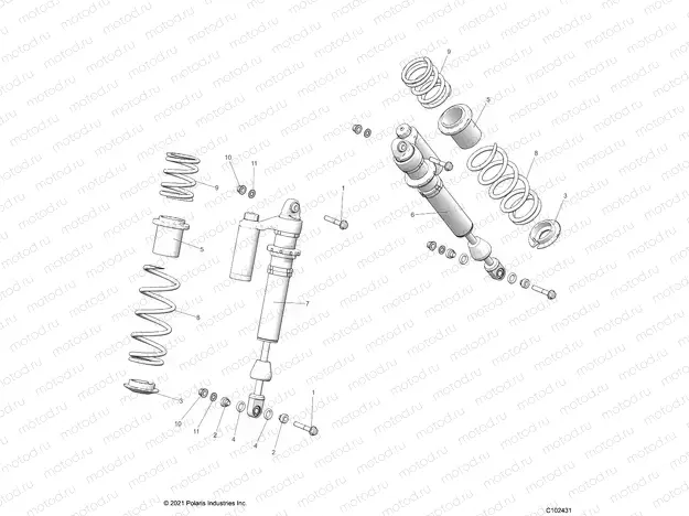 SUSPENSION | SUSPENSION, SHOCK, FRONT - A23SGE95AN (C102431)