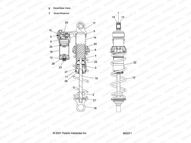 SUSPENSION | SUSPENSION, SHOCK, FRONT, FOX PSD, 3 S PRO - J23DMFX (602071)