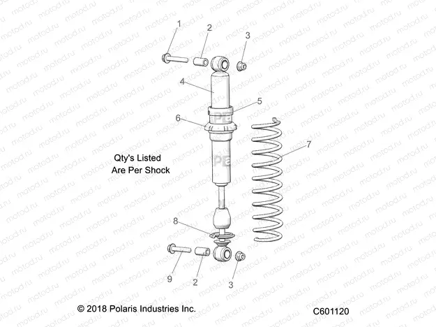 SUSPENSION | SUSPENSION, SHOCK, IFS (7043903) - S20CED5BSL/BSU (C601120)