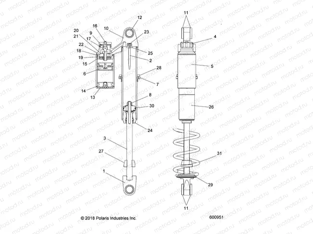 SUSPENSION | SUSPENSION, SHOCK, IFS (7045064) - S20DCH6PS (600951)