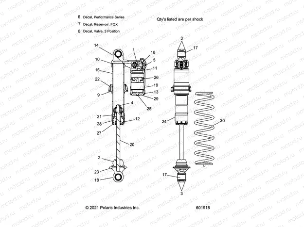 SUSPENSION | SUSPENSION, SHOCK, IFS (7045870) - S23TDH6RS (601918)