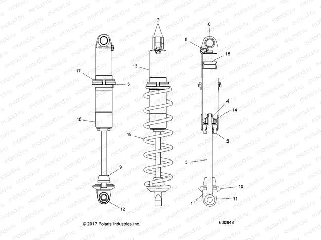 SUSPENSION | SUSPENSION, SHOCK, IFS MONOTUBE - S20EFK6PS (600848)