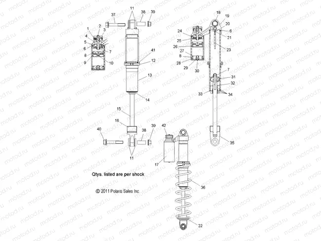 SUSPENSION | SUSPENSION, SHOCK, IFS - S21EEC6PS ALL OPTIONS (49SNOWSHOCKIFS7043731)