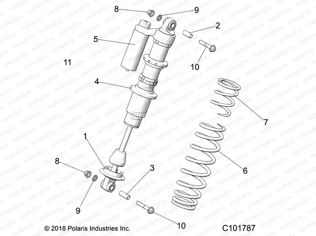 SUSPENSION | SUSPENSION, SHOCK, REAR - A20SLZ95AE (C101787)