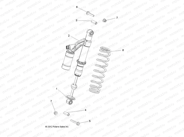 SUSPENSION | SUSPENSION, SHOCK, REAR, MOUNTING - A18SVS95CR/ER