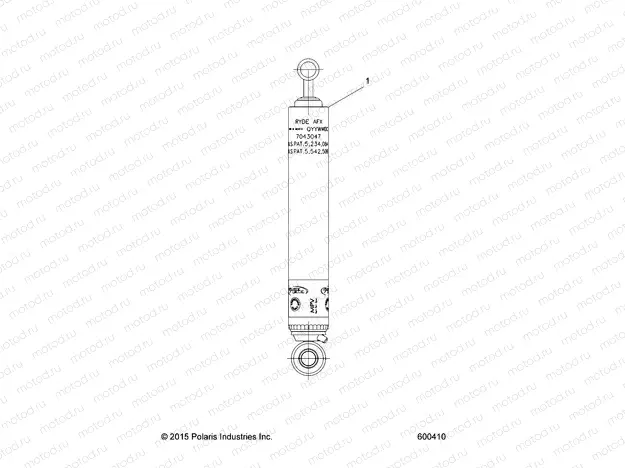 SUSPENSION | SUSPENSION, SHOCK, REAR TRACK (7043047) - S20CFE5BSL (600410)