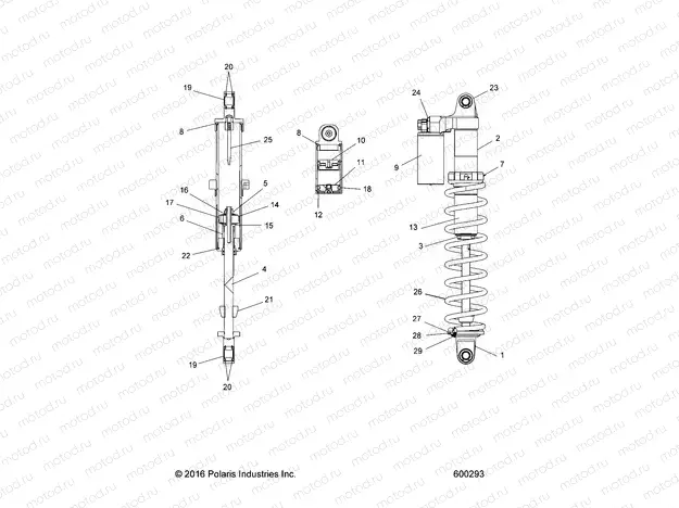 SUSPENSION | SUSPENSION, SHOCK, REAR TRACK (7044563) - S21DDL6PS ALL OPTIONS (600293)
