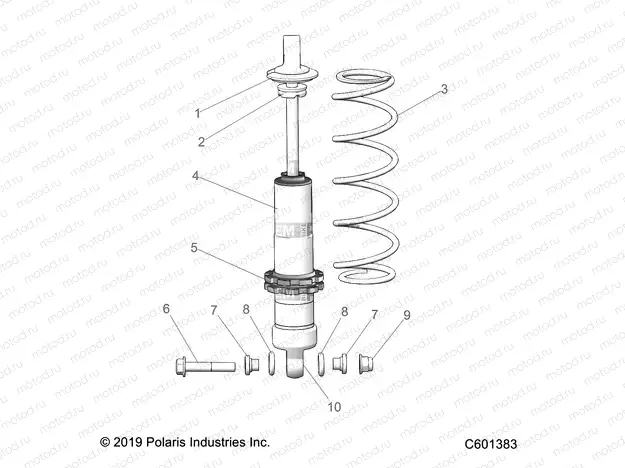 SUSPENSION | SUSPENSION, SHOCK, REAR TRACK - J20DRBXXXA (C601384)