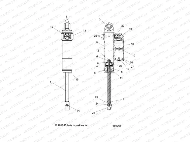 SUSPENSION | SUSPENSION, SHOCK, REAR TRACK - S20MDX6JSA/6JEA (601065)