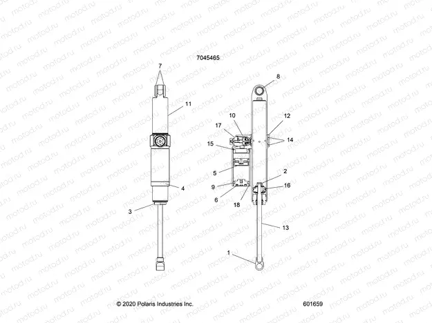 SUSPENSION | SUSPENSION, SHOCK, REAR TRACK - S21TDP8RS/8RE ALL OPTIONS (601659)