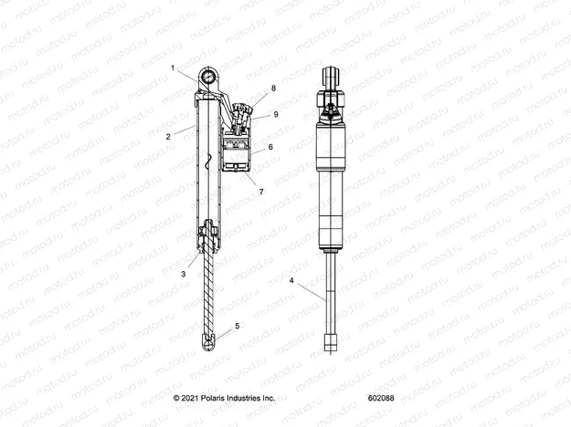 SUSPENSION | SUSPENSION, SHOCK, REAR TRACK - S23TDE9FS (602088)