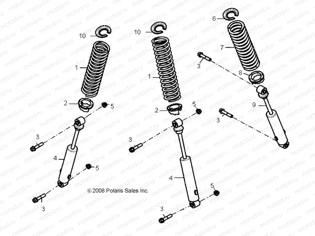 SUSPENSION | SUSPENSION, SHOCKS - A13KA09AD/AF (49ATVSUSP08OUT90)