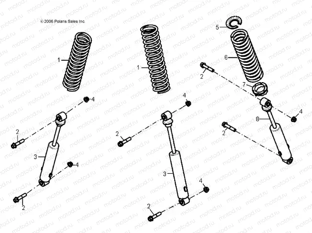 SUSPENSION | SUSPENSION, SHOCKS - A15YAK05AD/AF (49ATVSUSP07PRED50)