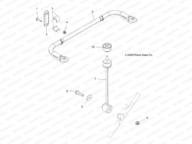 SUSPENSION | SUSPENSION, STABILIZER BAR - A09ZN85/8X ALL OPTIONS (49ATVSTABILIZER09SPXP550)