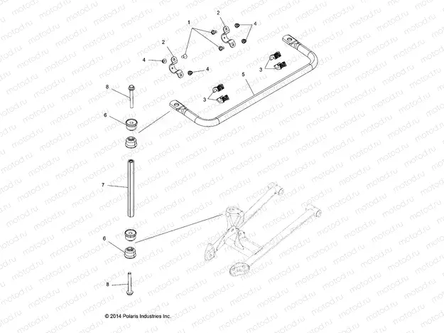 SUSPENSION | SUSPENSION, STABILIZER BAR - A15SYE95AX/L95AP (49ATVSTABILIZER15TR1000)