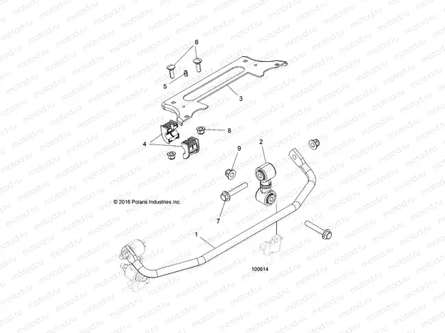 SUSPENSION | SUSPENSION, STABILIZER BAR, FRONT - A18DAA50B7 (100614)