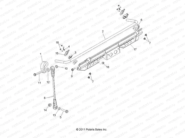 SUSPENSION | SUSPENSION, STABILIZER BAR, FRONT - R13XT9EFX (49RGRSTABILIZERFRT12RZRXPI)