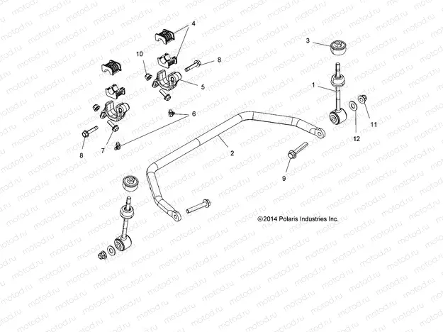 SUSPENSION | SUSPENSION, STABILIZER BAR, FRONT - Z15VA87 ALL OPTIONS (49RGRSTABILIZERRR15Z90050)