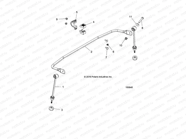 SUSPENSION | SUSPENSION, STABILIZER BAR, REAR - A18DCE87BB (100648)