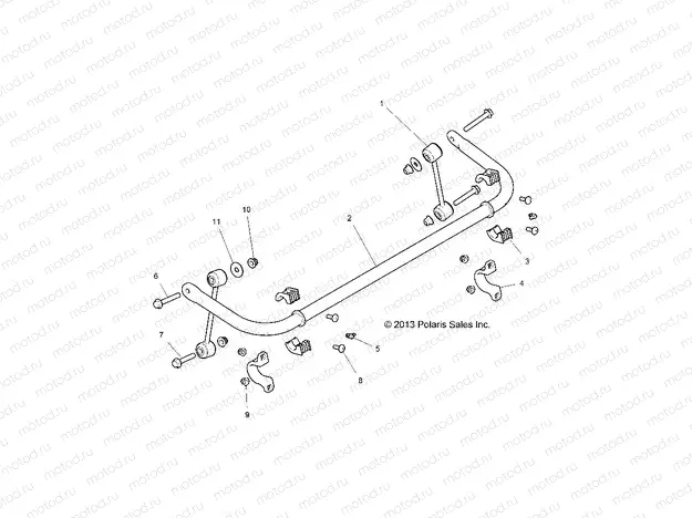 SUSPENSION | SUSPENSION, STABILIZER BAR, REAR - Z15VDE99AT/AL/AV/AW/LP/EW/AO/AP/AZ/NV/NW/K99AA/AU (49RGRSTABILIZERRR14RZR1000)