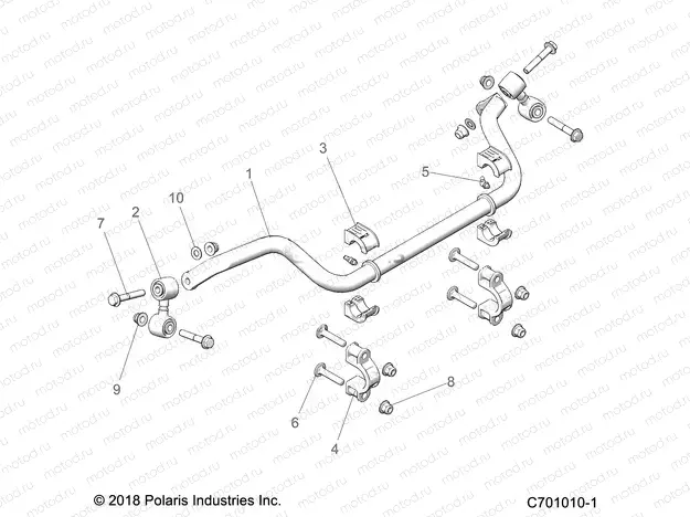 SUSPENSION | SUSPENSION, STABILIZER BAR, REAR - Z20ASA87B2/E87BH/BW/LW (C701010-1)