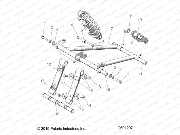 SUSPENSION | SUSPENSION, TORQUE ARM, FRONT - S20EFS8RS/8RE ALL OPTIONS (C601297)