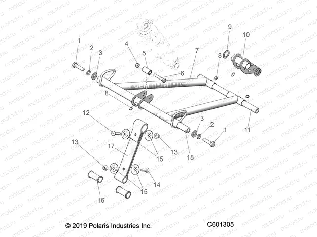 SUSPENSION | SUSPENSION, TORQUE ARM, FRONT - S20EGK8PS/EGM8PS ALL OPTIONS (C601305)