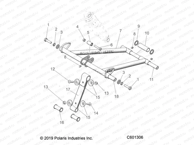 SUSPENSION | SUSPENSION, TORQUE ARM, FRONT - S20EHM8PS ALL OPTIONS (C601306)