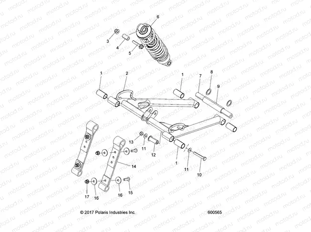SUSPENSION | SUSPENSION, TORQUE ARM, FRONT - S21DDL6PS ALL OPTIONS (600565)