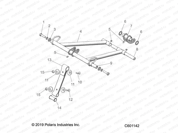 SUSPENSION | SUSPENSION, TORQUE ARM, FRONT - S23CED5TSL/TSU (C601142)