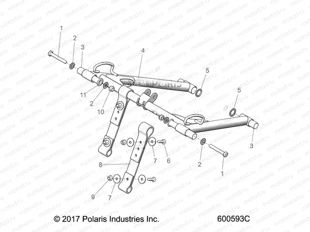 SUSPENSION | SUSPENSION, TORQUE ARM, FRONT - S23FJE8PS/8PE (600593C)
