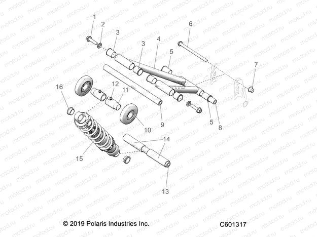 SUSPENSION | SUSPENSION, TORQUE ARM, REAR - J20UKB/UKC/USC/UMC/USB ALL OPTIONS (C601317)