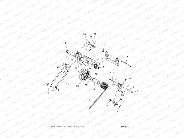 SUSPENSION | SUSPENSION, TORQUE ARM, REAR - S20CBU5BSA/BSL (600824)