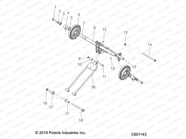 SUSPENSION | SUSPENSION, TORQUE ARM, REAR - S20CED5BSL/BSU (C601143)