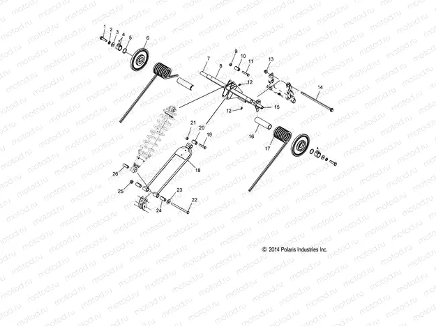 SUSPENSION | SUSPENSION, TORQUE ARM, REAR - S20CFE5BSL (49SNOWTORQUEREAR15550155)