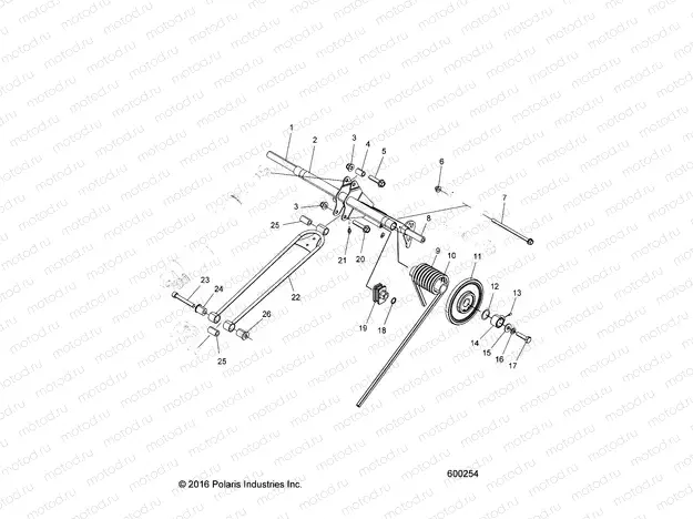SUSPENSION | SUSPENSION, TORQUE ARM, REAR - S20EEC6PS/6PEM ALL OPTIONS (600254)