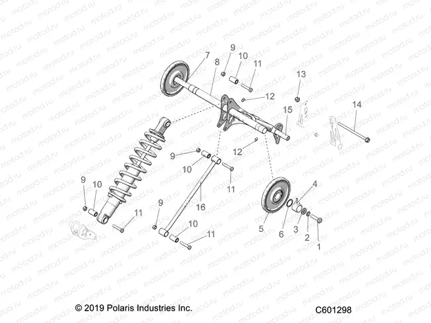 SUSPENSION | SUSPENSION, TORQUE ARM, REAR - S20EFS8RS/8RE ALL OPTIONS (C601298)
