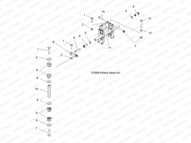 SUSPENSION | SUSPENSION, TORSION BAR - A13CF76FF (49ATVTORSION096X6)