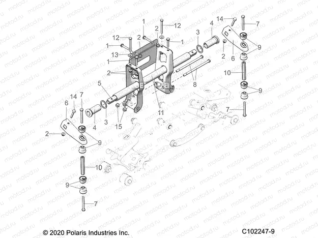 SUSPENSION | SUSPENSION, TORSION BAR - A21S6E57A1/3A1 (C102247-9)