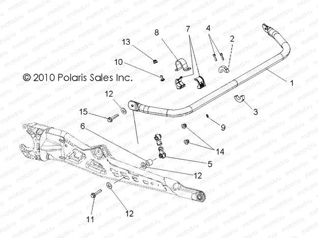SUSPENSION | SUSPENSION, TORSION BAR, REAR - R13XT87AA/9EAK (49RGRSTABILIZERRR11RZR875)