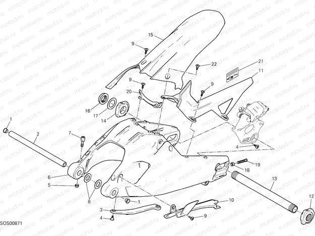 SWING ARM [MOD:MS1200E;XPO:STD]