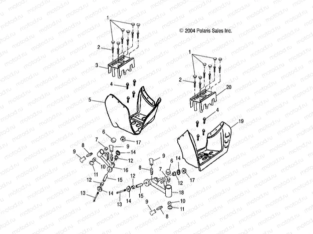 SWING ARM/FOOTREST - A05KA05CA (4995239523B03) | SWING ARM/FOOTREST - A05KA05CA (4995239523B03)