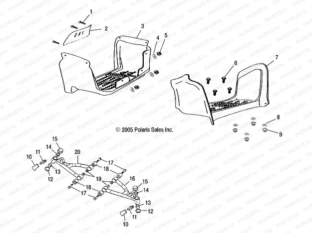 SWING ARM/FOOTREST - A06FA09CA/CB/CC (4999202309920230B05) | SWING ARM/FOOTREST - A06FA09CA/CB/CC (4999202309920230B05)