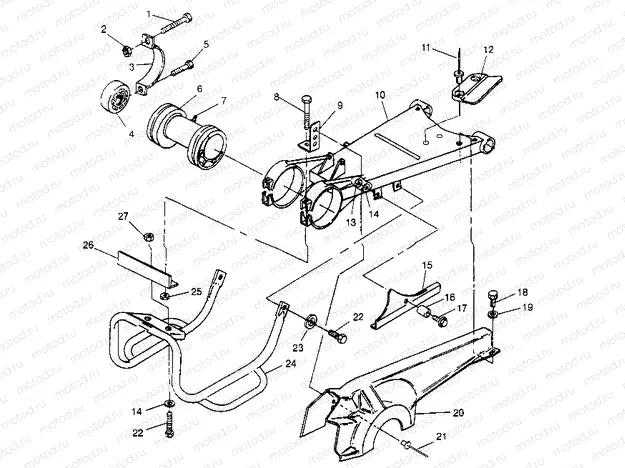 SWING ARM/GUARD MOUNTING 6x6 400L W948740 (4926802680C005) | SWING ARM/GUARD MOUNTING 6x6 400L W948740 (4926802680C005)