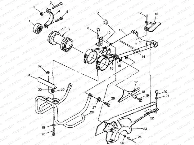 SWING ARM/GUARD MOUNTING - N98AE50D (4946394639c007) | SWING ARM/GUARD MOUNTING - N98AE50D (4946394639c007)