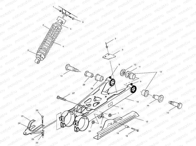 SWING ARM/SHOCK MOUNTING - A01CG38CA (4963916391B011) | SWING ARM/SHOCK MOUNTING - A01CG38CA (4963916391B011)